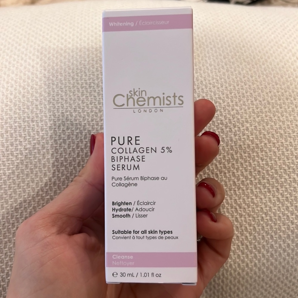 skinChemists Pure Collagen 5% Biphase Serum 30ml new & sealed